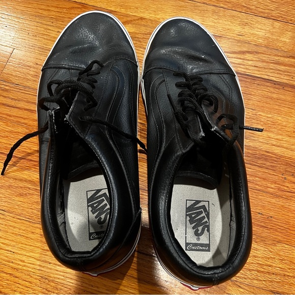 MENS LEATHER HIGH TOP OLD SCHOOL - Picture 4 of 10